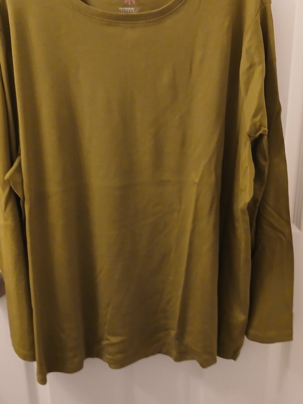 Isaac Mizrahi Live! Essentials Pima Cotton Crew Neck Knit Top